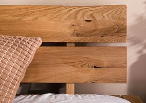 INNSBRUCK Trámová posteľ s panelom, 140x200, divoký dub príroda