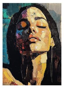 Obraz s ručne maľovanými prvkami 70x100 cm Vivian – Styler