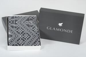Glamonde luxusné obliečky Elegance v čiernej farbe a v kombinácií so zaujímavým vznešeným bielym vzorom! 140×200 cm