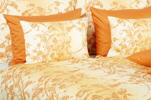 Glamonde luxusné obliečky Fresko v zaujímavej kombinácií zlatej s béžovou. Elegantné a vznešené! 140×220 cm