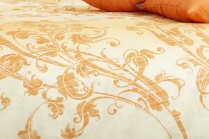 Glamonde luxusné obliečky Fresko v zaujímavej kombinácií zlatej s béžovou. Elegantné a vznešené! 140×220 cm