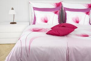 Glamonde luxusné obliečky Lalia v ružovej farbe, s romantickým motívom tulipánu. Mladistvé a svieže! 140×200 cm