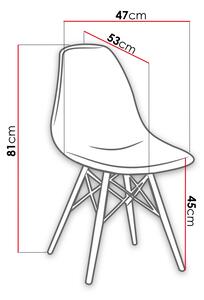 Jedálenský set (stôl + 4x stolička) Fignon, čierny