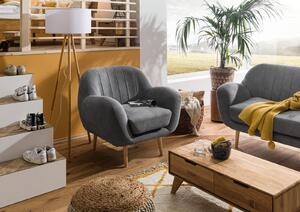 HOLMA Kreslo 96x85x88 sivé