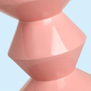 Ružová Stolička Zig Zag ∅ 33,5 × 46 cm POLSPOTTEN