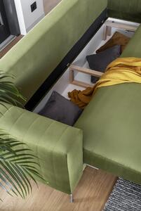 Dizajnová pohovka s rozkladom Elitte, smaragdová Loco