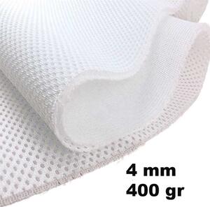 3D Sieťovina pletená, farba Biela, 4mm, 400 gr/m2