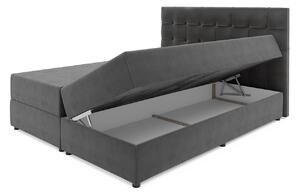 Moderná box spring posteľ Vateno 180x200, sivá Itaka