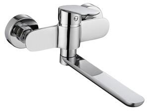 Mereo Mereo, Drezová nástenná batéria, Viana, 150 mm, s ramienkom plochým rovným 200 mm, chróm, MER-CBE30201