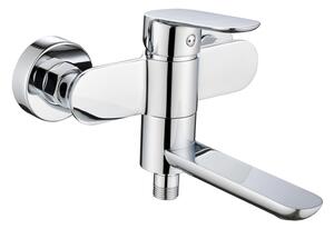 Mereo Mereo, Vaňová nástenná batéria so sklopným ramienkom, Viana, bez príslušenstva, 150 mm, chróm, MER-CBE90203