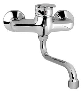 Mereo Mereo, Drezová nástenná batéria, Sonáta, s ramienkom rúrkovým pr. 18 mm - 200 mm, chróm, MER-CB30101N