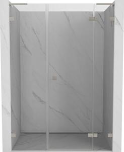 Mexen Lunar L, Otočné pravé sprchové dvere 120 cm, 8mm číre sklo, oceľový profil, 834SL-120-050-97-00-P