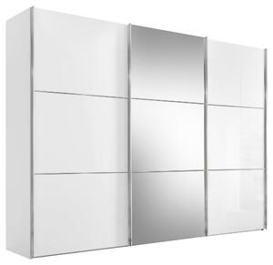ŠAT. SKRIŇA S POSUV. DVERAMI, biela, 249/222/68 cm Moderano - Skrine