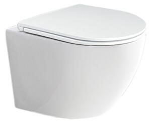 Mereo Mereo, WC závesné kapotované, RIMLESS, 490x370x360, keramické, vr. sedátka CSS113S, MER-VSD82S