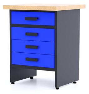 TvojRegal Kovový pracovný stôl WB1A - Modul Farebné prevednie: Modrá
