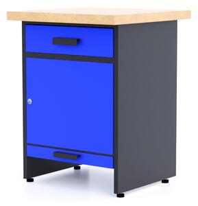 TvojRegal Kovový pracovný stôl WB1B-2s - Modul Farebné prevednie: Modrá