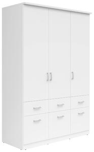 ŠATNÍKOVÁ SKRIŇA, biela, 136/199/58 cm Boxxx - Skrine, Online Only