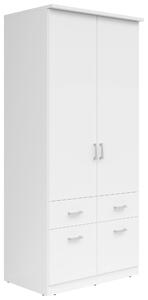 ŠATNÍKOVÁ SKRIŇA, biela, 91/199/58 cm Boxxx - Skrine, Online Only