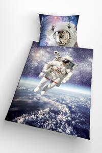 Glamonde luxusné obliečky Astronaut s realistickým 3D astronautom vo vesmíre. Obliečky pre deti a mládež! 140×200 cm