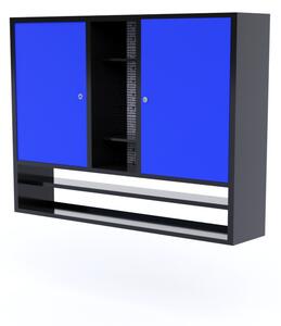TvojRegal Kovová dielenská skrinka WS1 s policou Farebné prevednie: Modrá