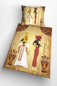 Glamonde luxusné obliečky Hathor s motívom staroegyptskej bohyne Hathor a boha Amona. 140×200 cm