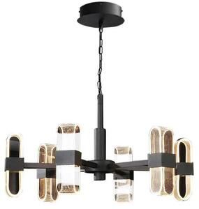 Toolight Toolight, LED závesné stropné svietidlo 6x20W APP770-6C + diaľkový ovládač, čierna, OSW-05021
