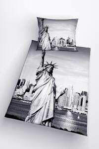 Glamonde luxusné obliečky Liberty s 3D efektom Sochy slobody. Cestujte po svete s našimi obliečkami! 140×200 cm