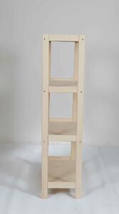 Regál drevený bukový počet políc 4 - 133x70x38 cm