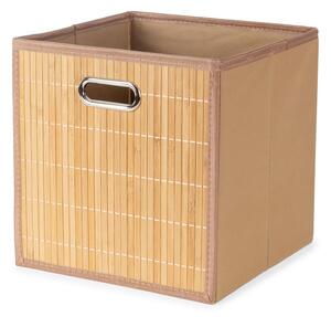 Bambusový úložný box v prírodnej farbe 31x31x31 cm – Compactor