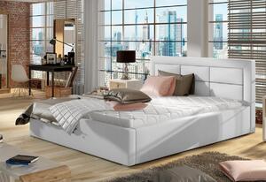 Manželská posteľ SAHARA + rošt, 140x200, soft 17