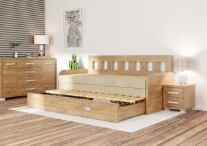 Wood Service Rozkladacia posteľ Linda R 80 x 200