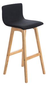 Barová stolička Taun látka, nohy natur Farba Čierna