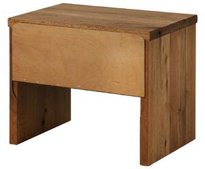 JANGALI Nočný stolík dub cérový 50x35x40, tabakový, olejovaný