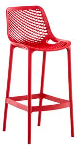 Plastová barová stolička DS10778434 Farba Červená