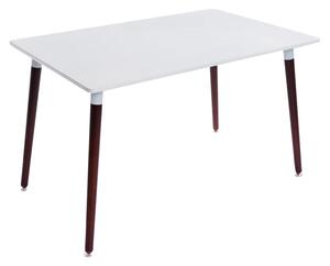 Jedálenský stôl drevený Bjarn, nohy tmavé ~ v75 x 120 x 80 cm Farba Tmavo hnedá