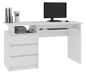Písací stôl AKORD CLP 135, 135x77x60, biela
