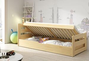 Detská posteľ ARDENT P1, grafitová, 90x200 cm + matrac + rošt ZADARMO