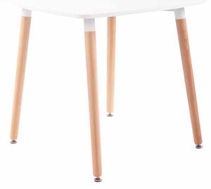 Stôl drevený Viborg 80 natura / biela ~ v75 x 80 x 80 cm Farba Biela