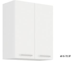 Kuchynská skrinka horná dvojdverová EKO WHITE 60 G-72 2F, 60x71,5x31, biela