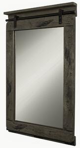 IRON Zrkadlo mango 60x8x100 sivé, lakované