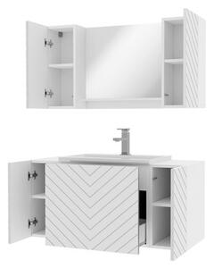 Kúpeľňový nábytok Najrip VII, Sifón: so sifónom, Farby: biela Mirjan24 5903211283260