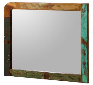 SIXTIES Zrkadlo starožitné drevo 100x3x80, viacfarebné, lakované