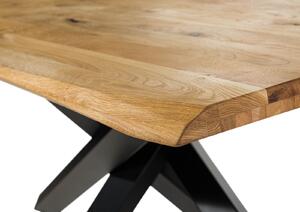 SEATTLE Jedálenský stôl 200x100 Mikado, nohy, divoký dub, hnedý