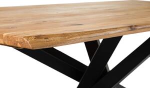 SEATTLE Jedálenský stôl 200x100 Mikado, nohy, divoký dub, hnedý
