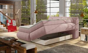 Luxusná box spring posteľ Amaron 160x200, sivá Monolith