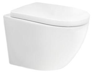 Mereo Mereo, WC závesné kapotované, Smart Flush RIMLESS, 495x360x370, keramické, vr. sedátka CSS115SN, MER-VSD82T2