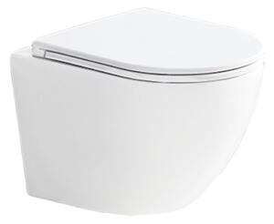 Mereo Mereo, WC závesné kapotované, Smart Flush RIMLESS, 495x360x370, keramické, vr. sedátka CSS113S, MER-VSD82T1