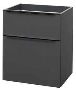 Mereo Mereo, Mailo, kúpeľňová skrinka 61 cm, čierne madlo, MER-CN530SB