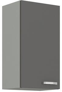Kuchynská skrinka horná zvislá GRISS 30 G-72 1F, 30x71,5x31, sivá/sivá lesk