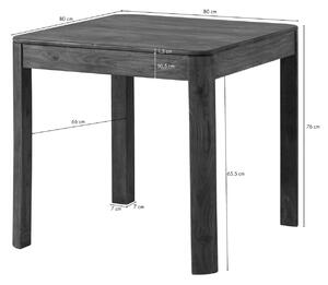MONTREAL Jedálenský stôl Palisander 80x80x76, morená, čerešňa